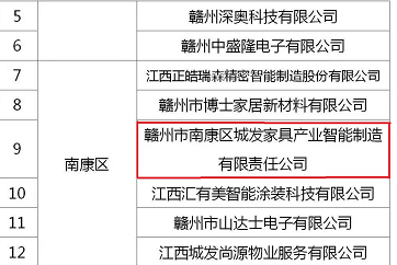 喜訊！城發(fā)智能制造入選2022年度贛州市重點(diǎn)上市后備企業(yè)名單